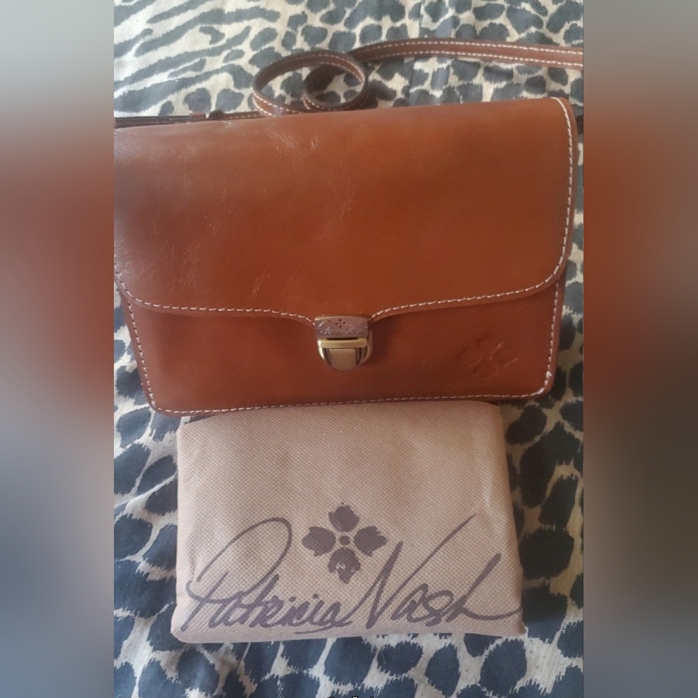 (((SOLD)))PATRICIA NASH - ARIELLA CROSSBODY BAG IN BROWN/SMALL- Tan